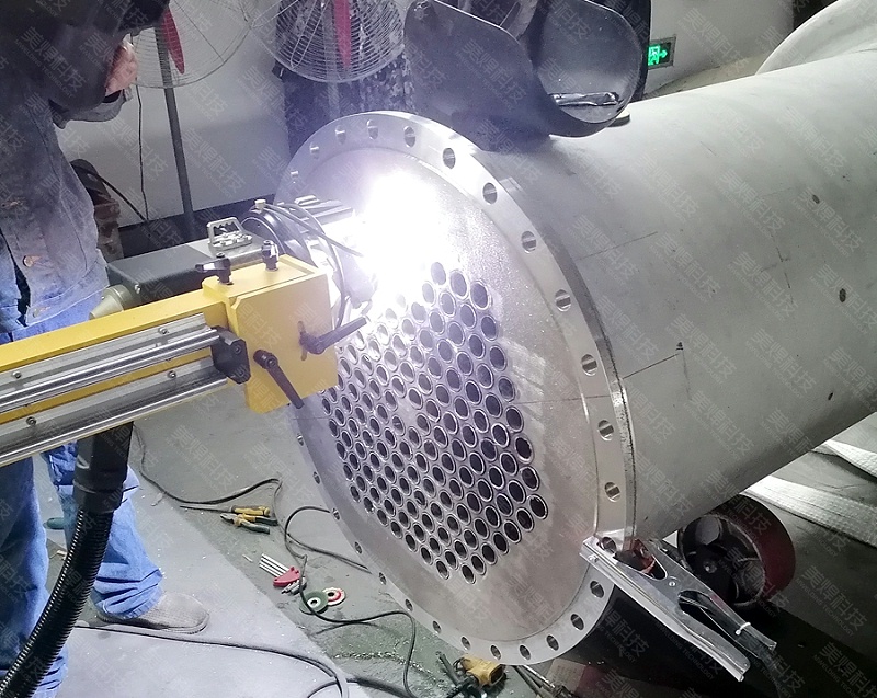 管板自動溶接機 管板溶接機 湖北省熱交換器業界プロジェクトに応用(図2)
