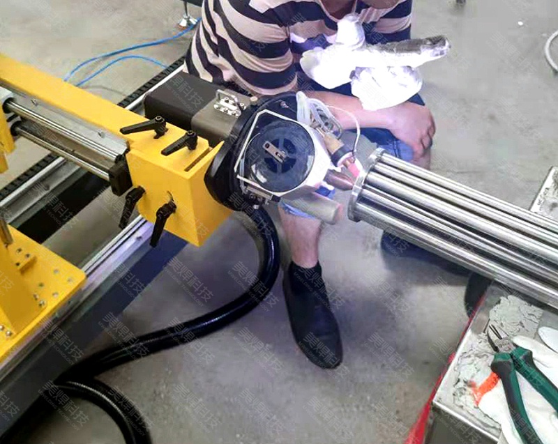 管板溶接機 管板自動溶接 湖南省熱交換器業界プロジェクトに応用(図2)